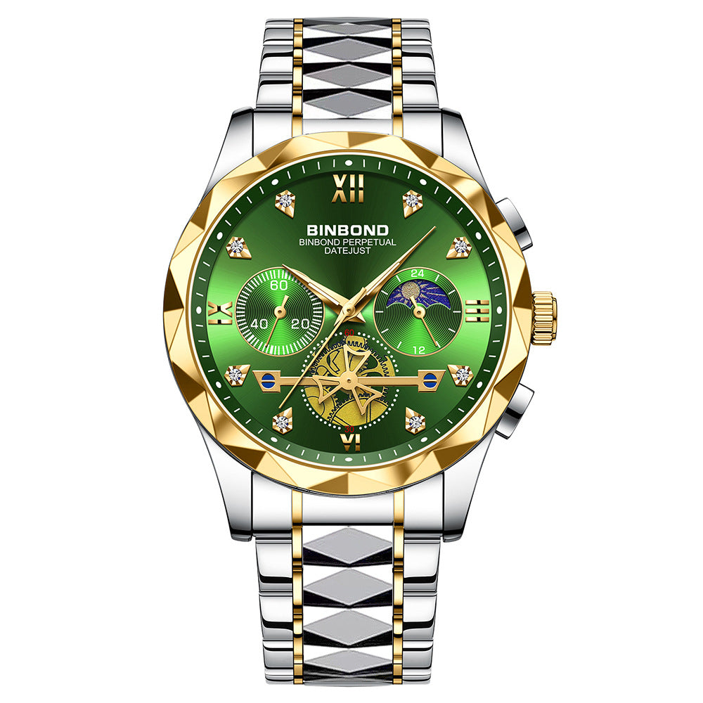 Men'S Casual Multi-Function Quartz Watch