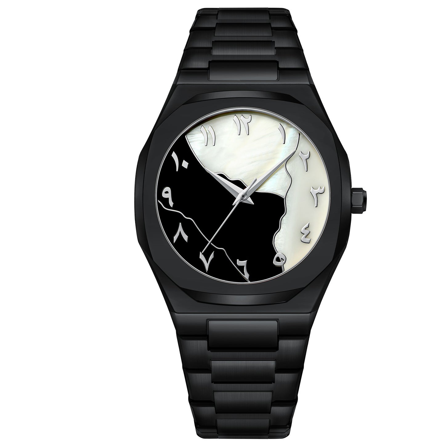 Men'S Business Advanced Arabic Steel Belt Quartz Watch
