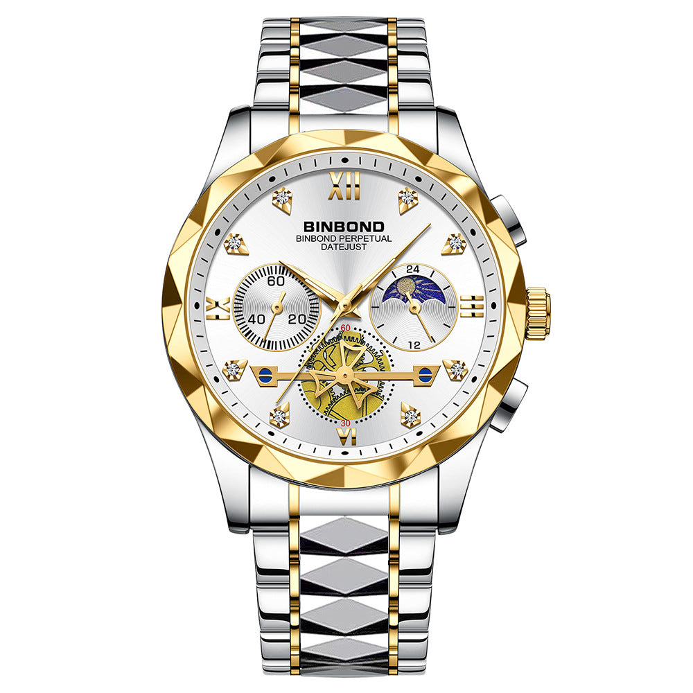 Men'S Casual Multi-Function Quartz Watch