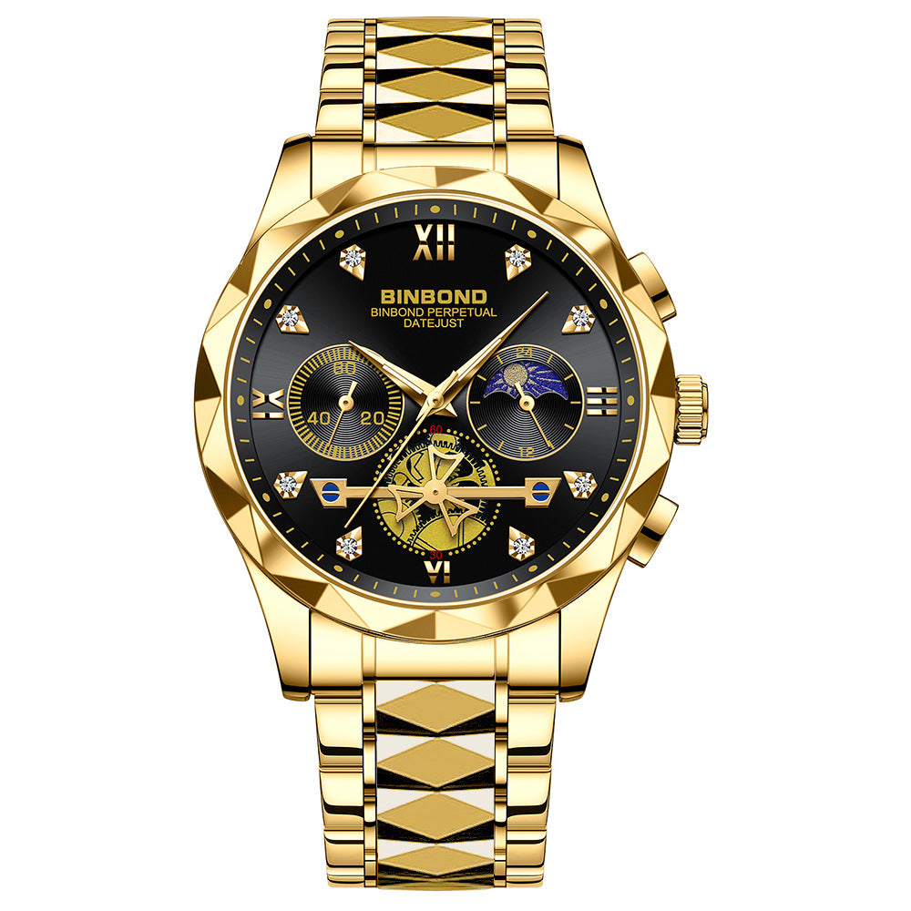 Men'S Casual Multi-Function Quartz Watch