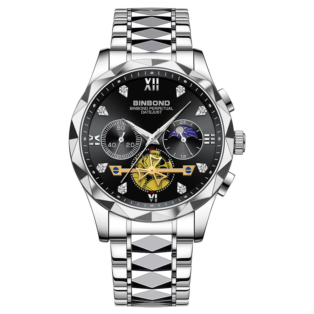 Men'S Casual Multi-Function Quartz Watch