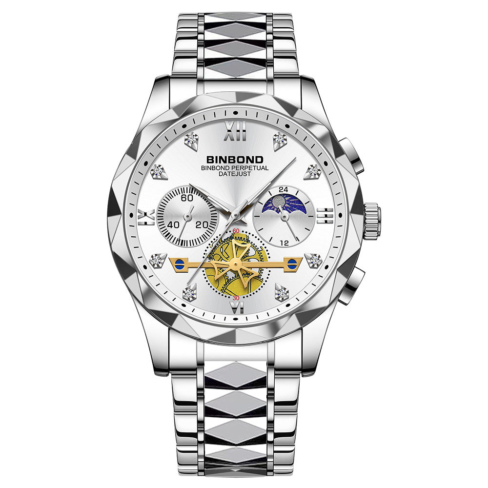 Men'S Casual Multi-Function Quartz Watch