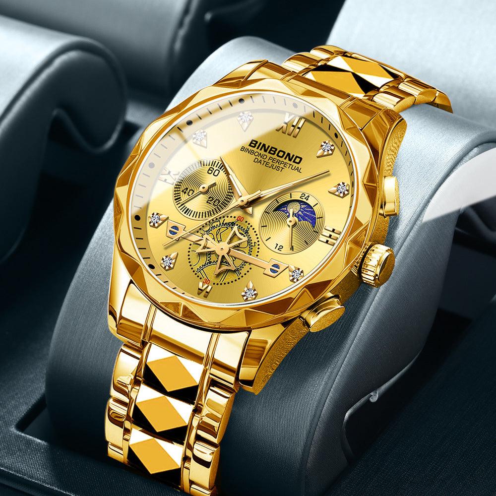 Men'S Casual Multi-Function Quartz Watch