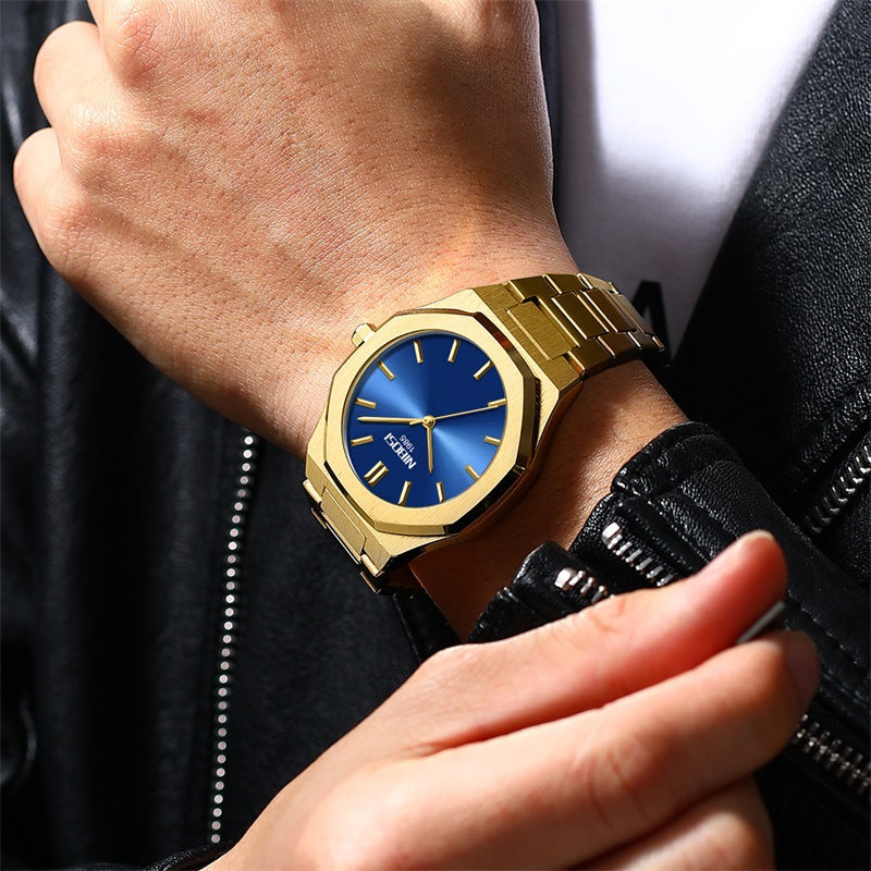 Simple Gold Men'S Watch Student Quartz Watch