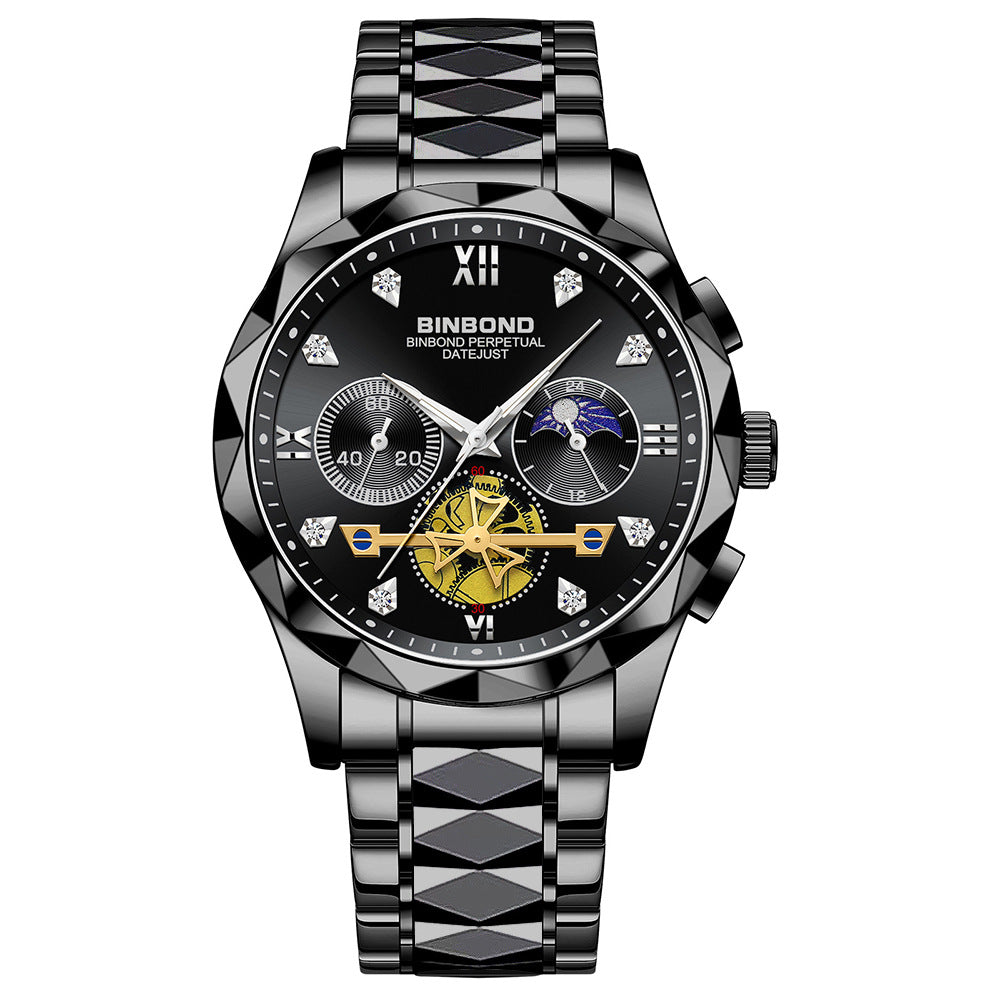 Men'S Casual Multi-Function Quartz Watch