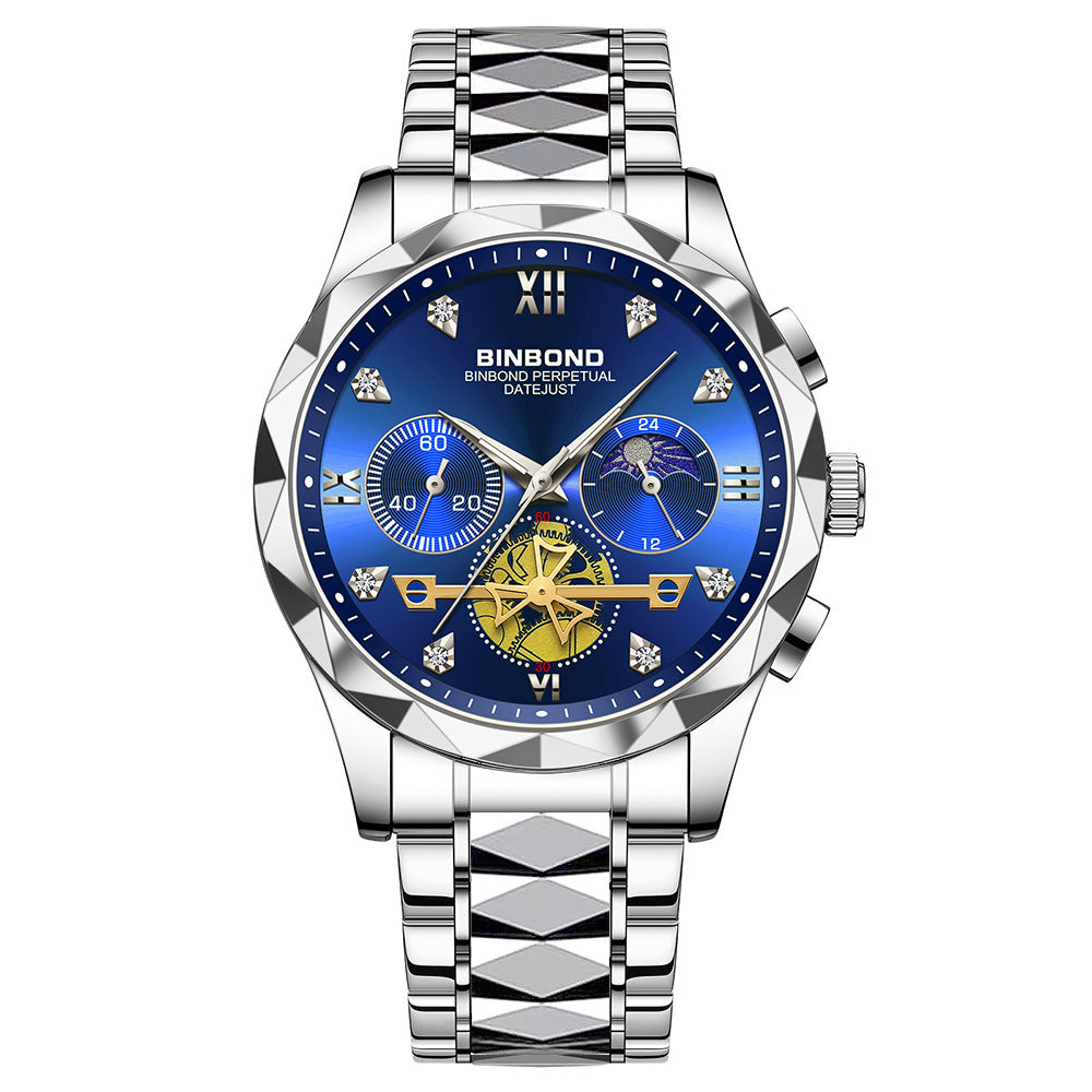 Men'S Casual Multi-Function Quartz Watch
