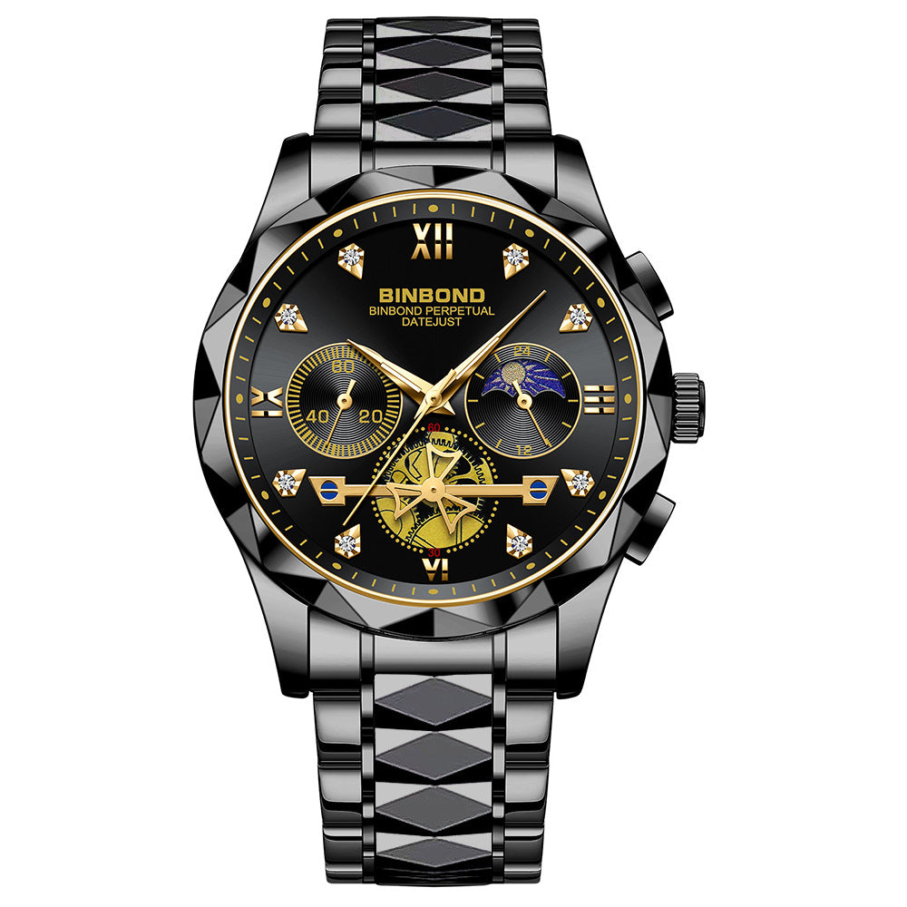 Men'S Casual Multi-Function Quartz Watch
