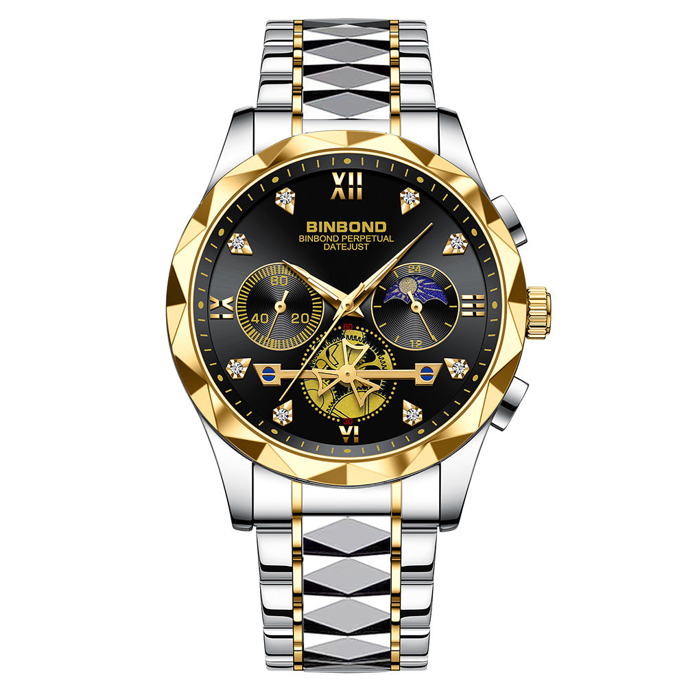 Men'S Casual Multi-Function Quartz Watch