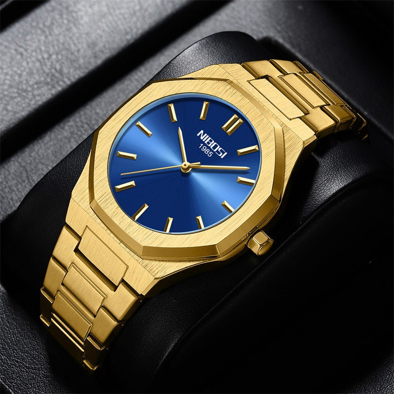 Simple Gold Men'S Watch Student Quartz Watch