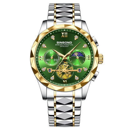 Men'S Casual Multi-Function Quartz Watch