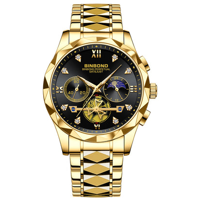 Men'S Casual Multi-Function Quartz Watch