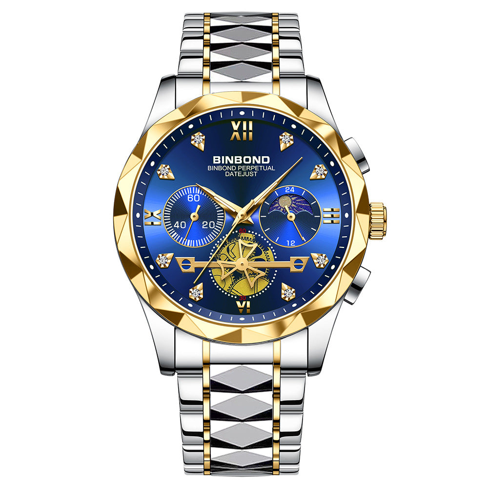 Men'S Casual Multi-Function Quartz Watch
