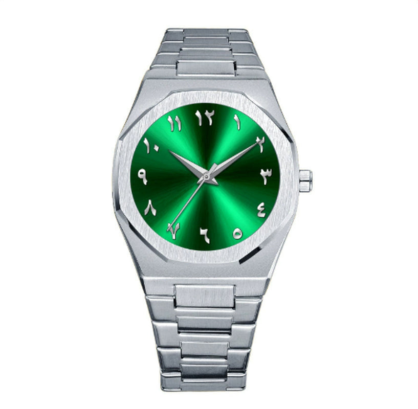 Men'S Business Advanced Arabic Steel Belt Quartz Watch