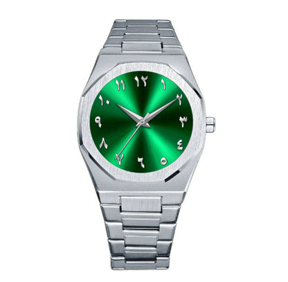 Men'S Business Advanced Arabic Steel Belt Quartz Watch