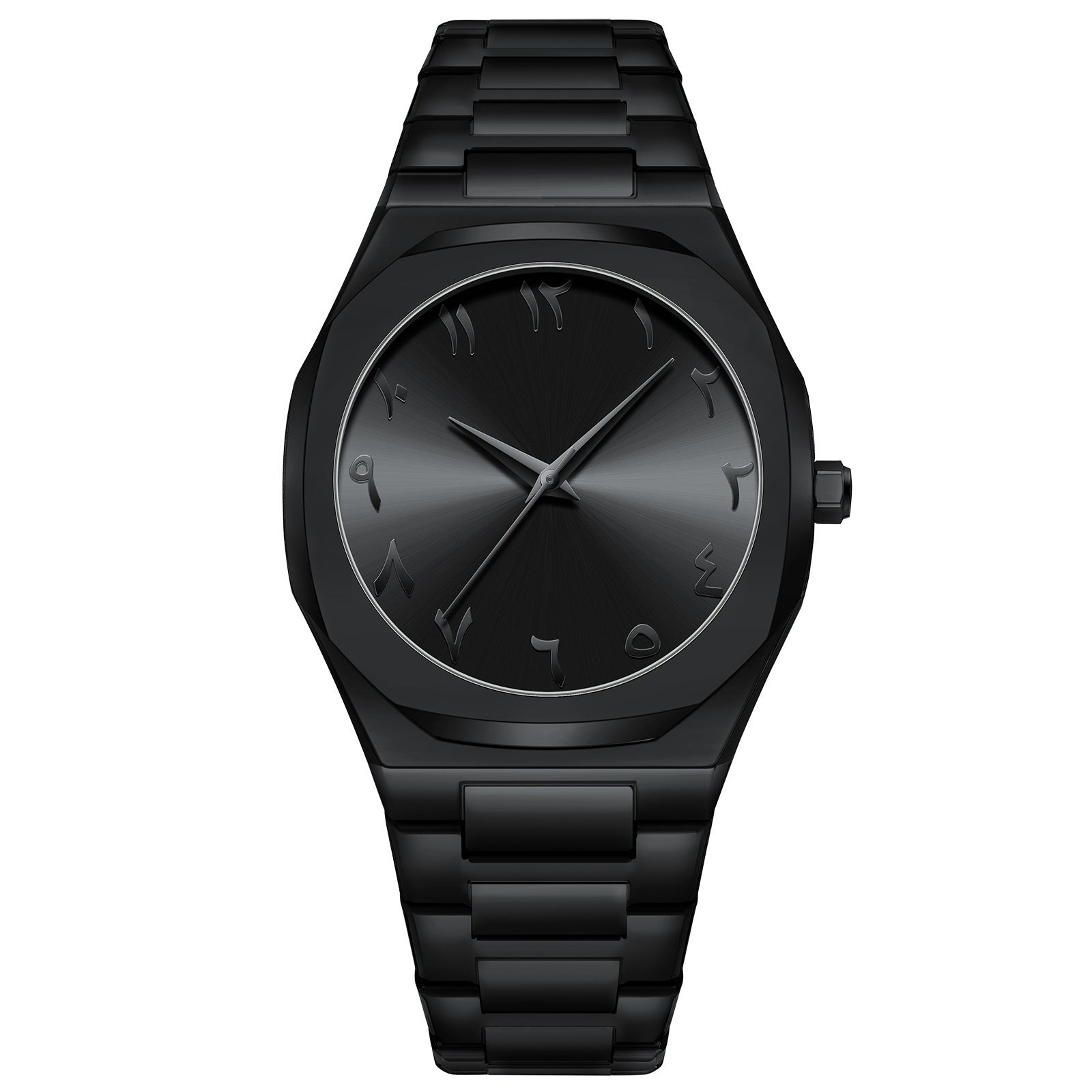 Men'S Business Advanced Arabic Steel Belt Quartz Watch