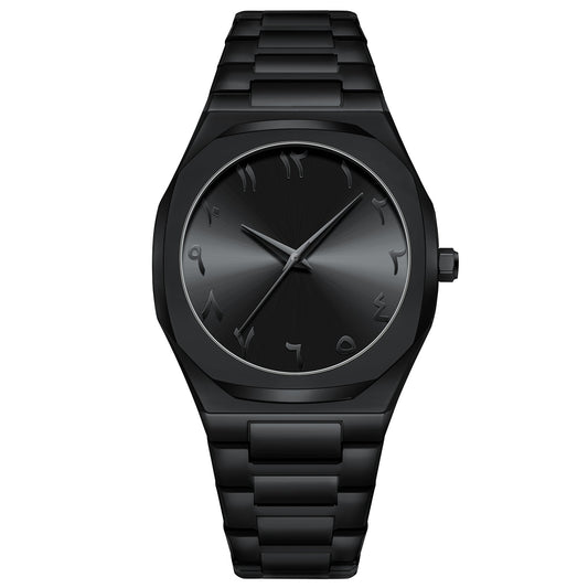 Men'S Business Advanced Arabic Steel Belt Quartz Watch