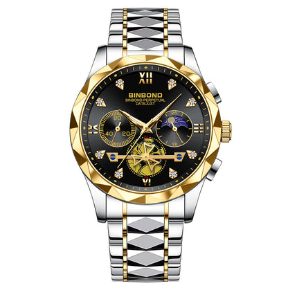 Men'S Casual Multi-Function Quartz Watch